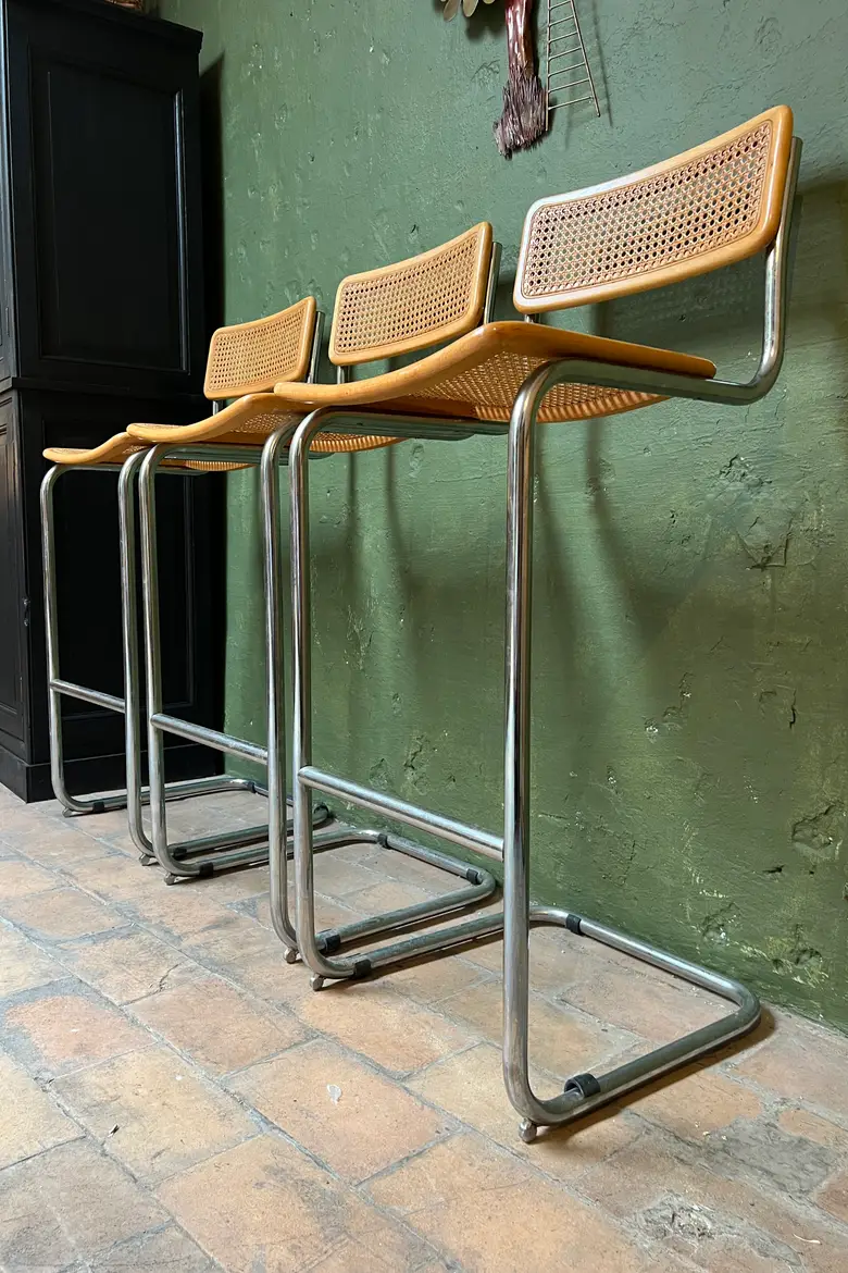 Chaises de bar Marcel Breuer Années 60