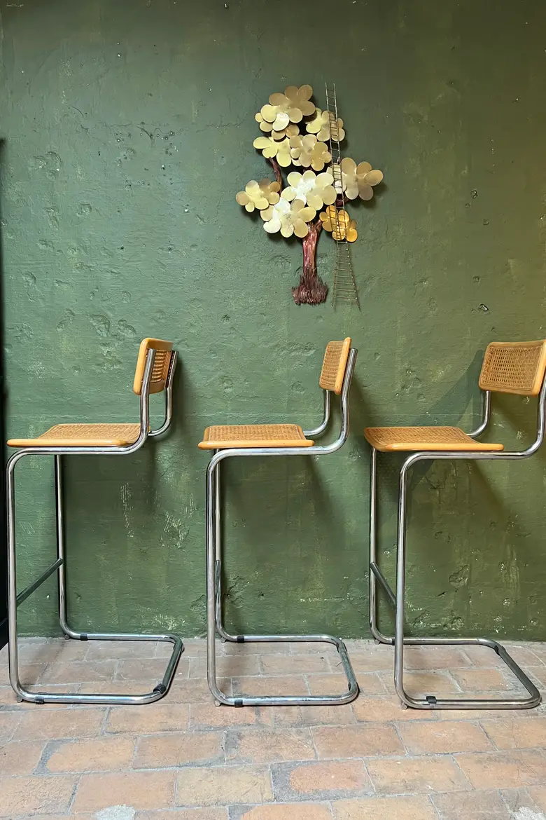 Chaises de bar Marcel Breuer Années 60