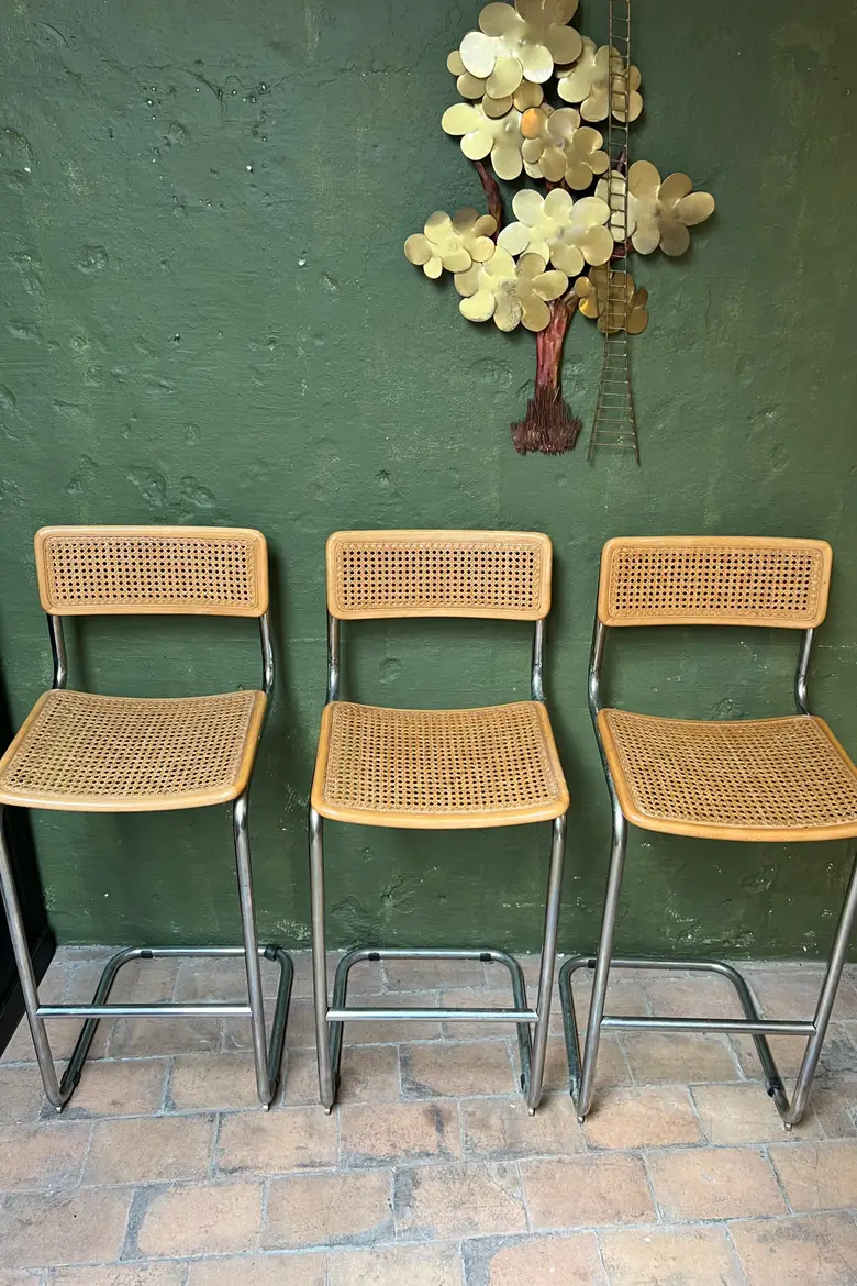 Chaises de bar Marcel Breuer Années 60