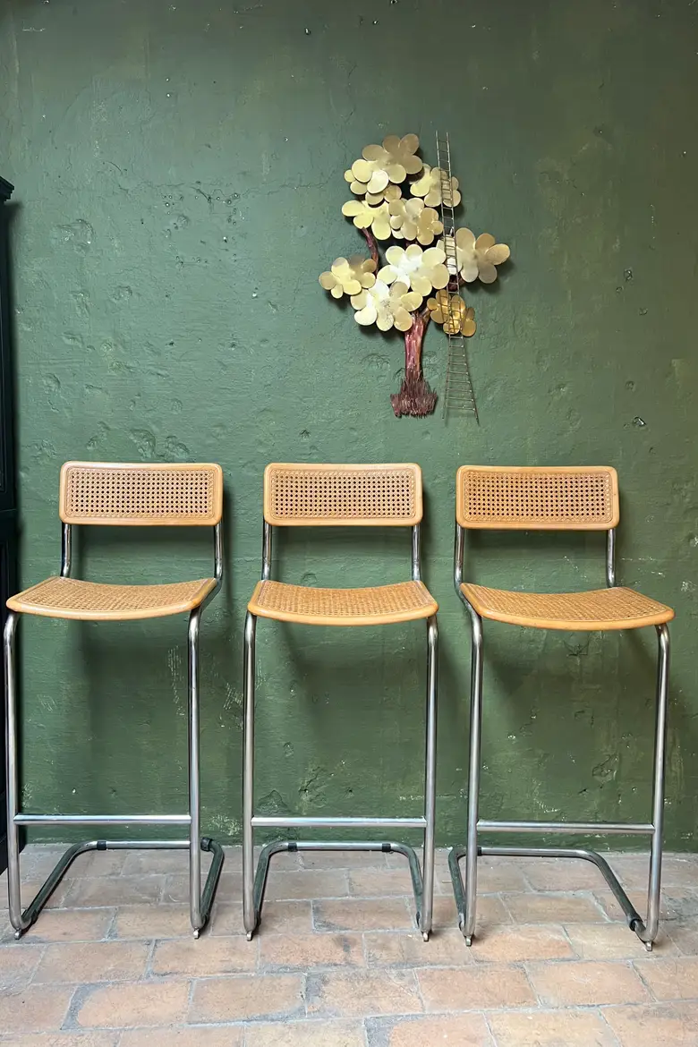 Chaises de bar Marcel Breuer Années 60