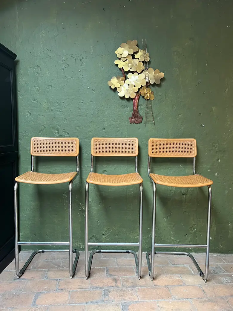Chaises de bar Marcel Breuer Années 60
