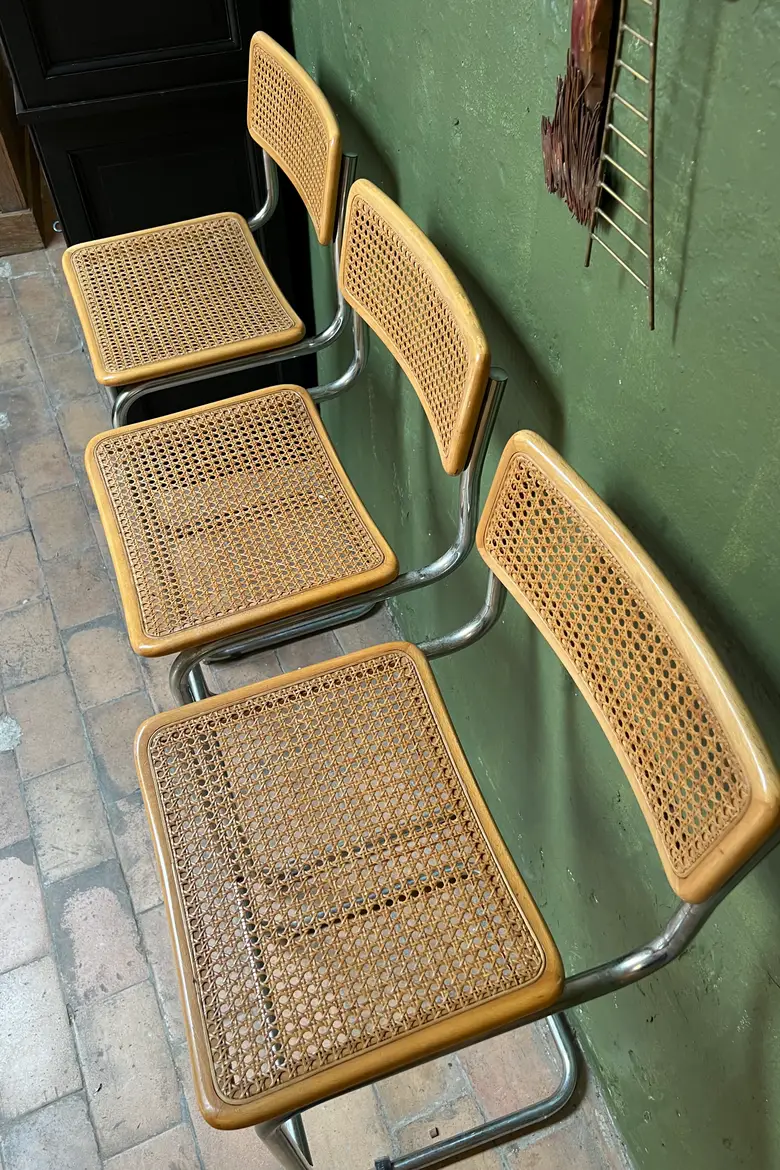 Chaises de bar Marcel Breuer Années 60