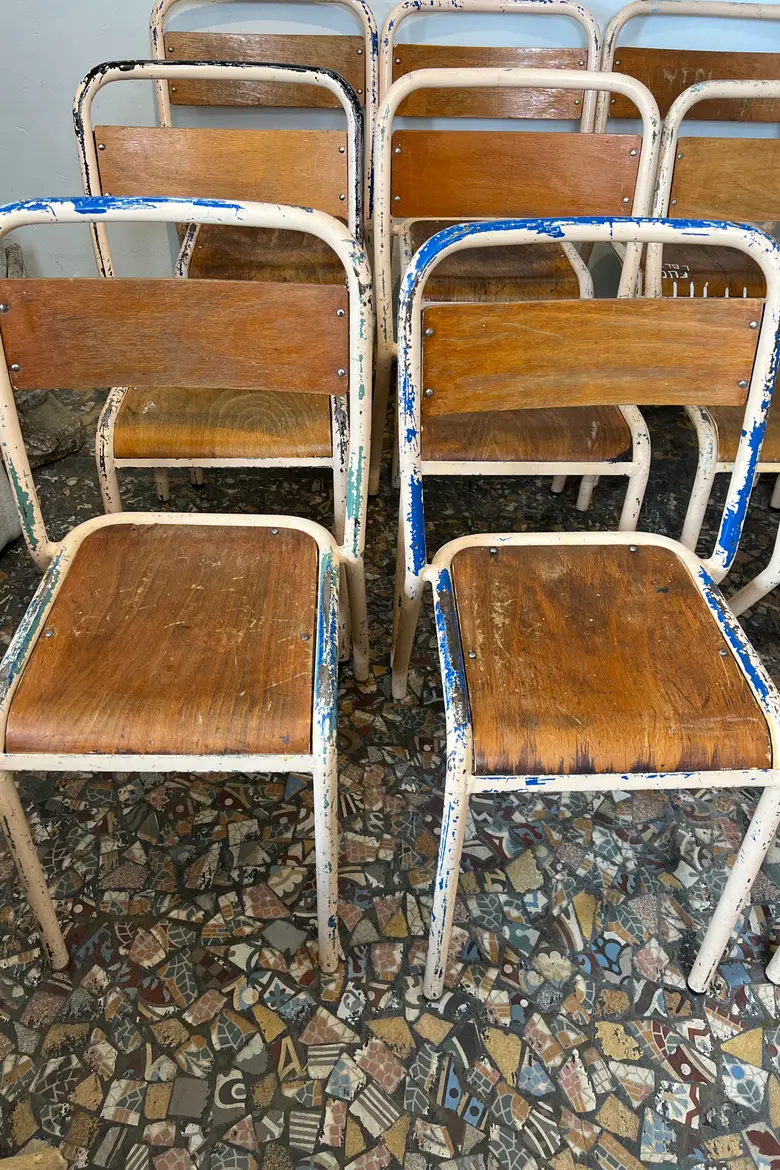 Chaises d’école Tolix