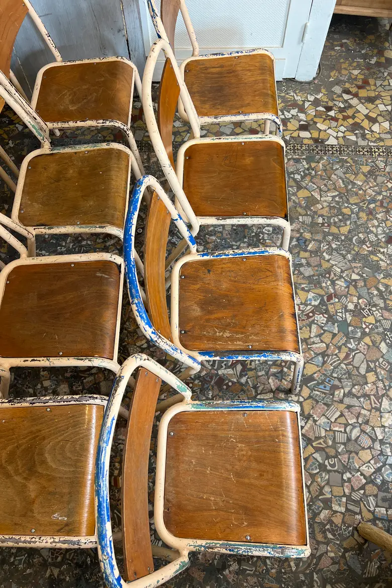 Chaises d’école Tolix