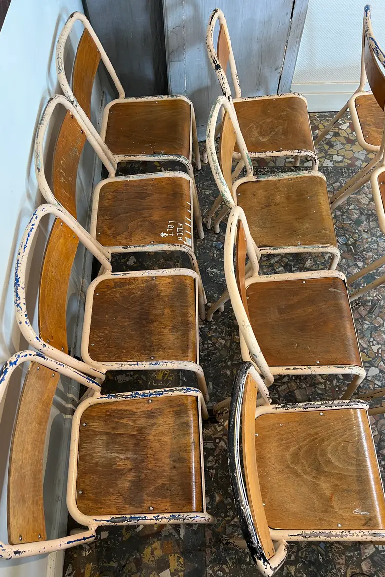 Chaises d’école Tolix
