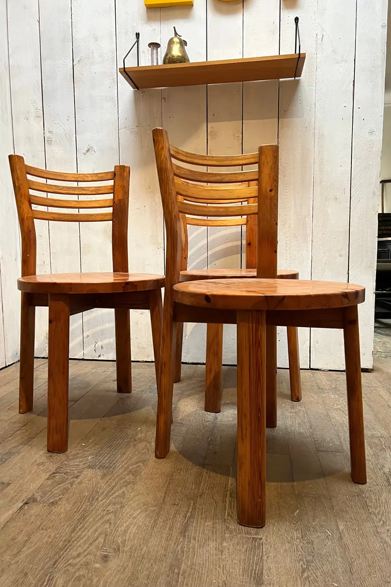 Chaises en pin style scandinave