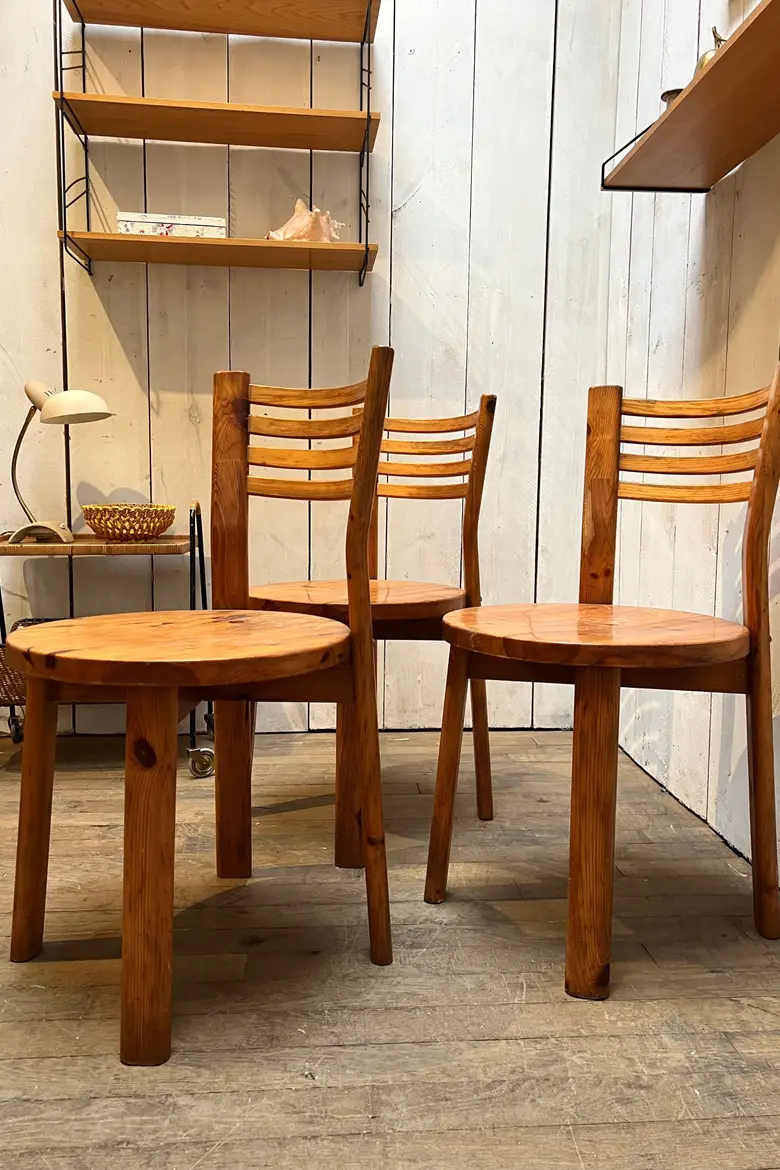 Chaises en pin style scandinave