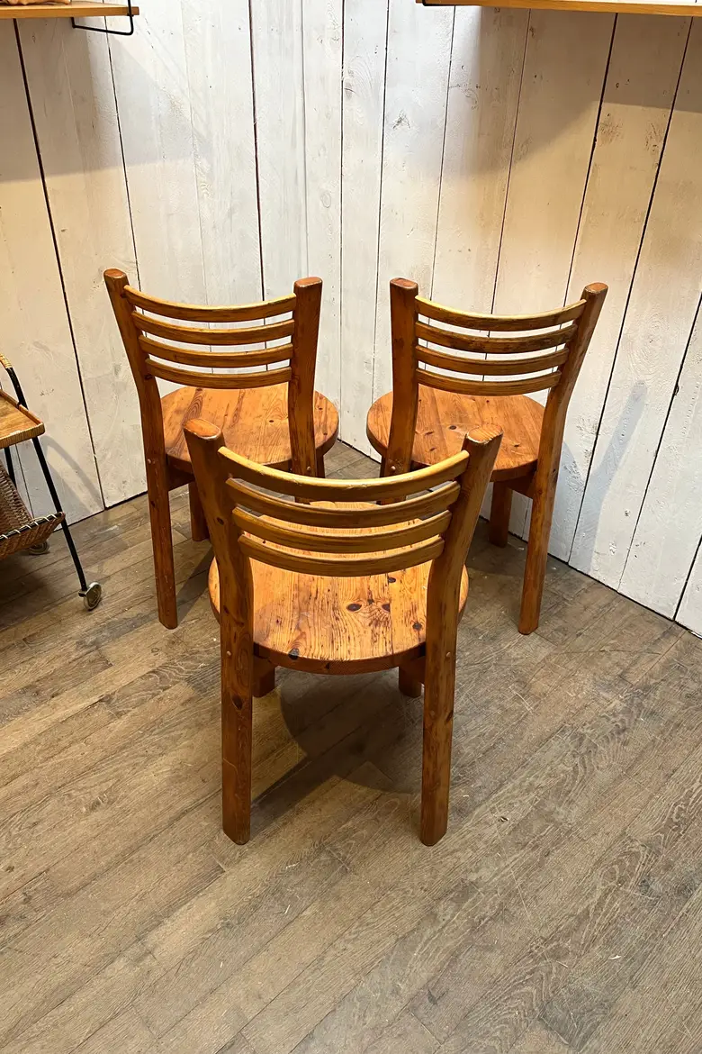 Chaises en pin style scandinave
