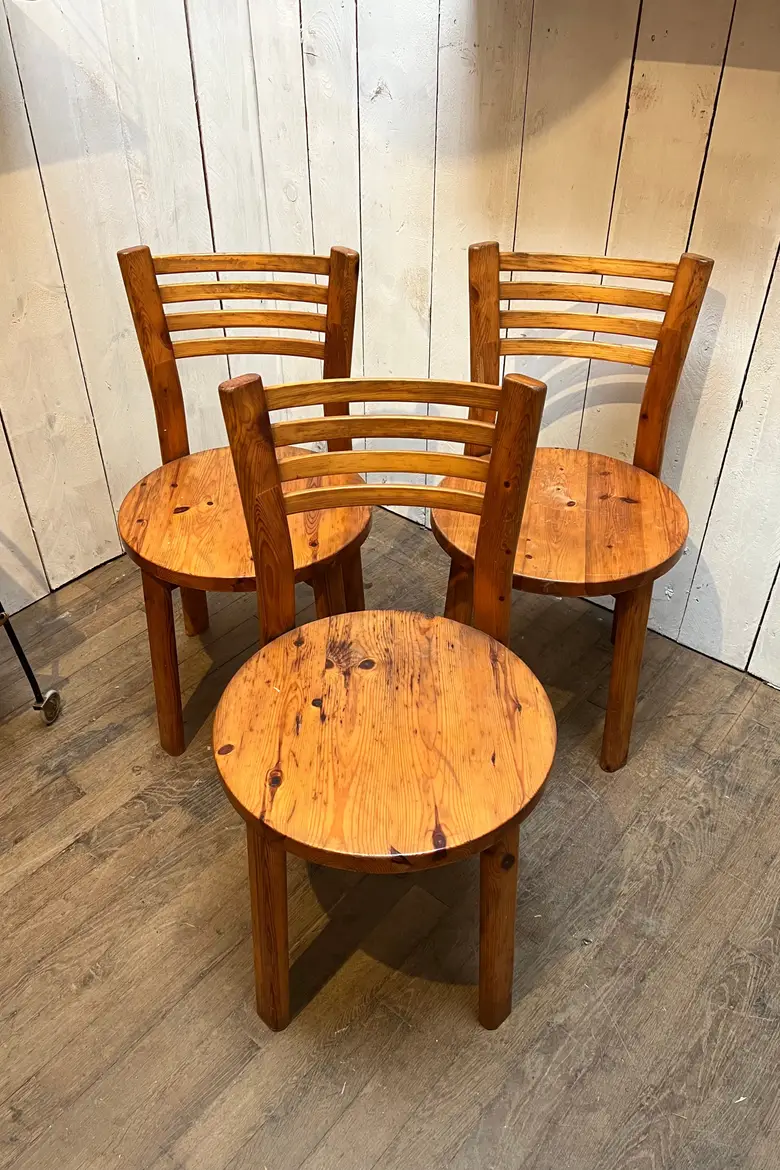Chaises en pin style scandinave