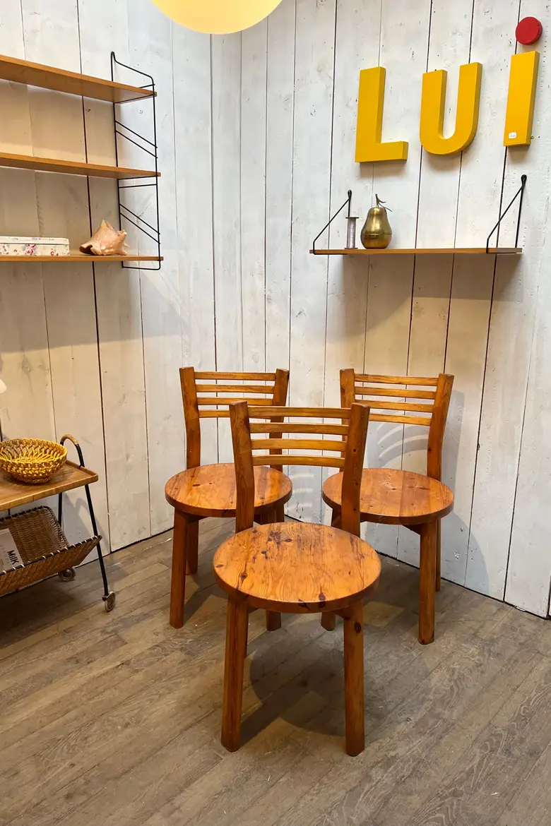 Chaises en pin style scandinave