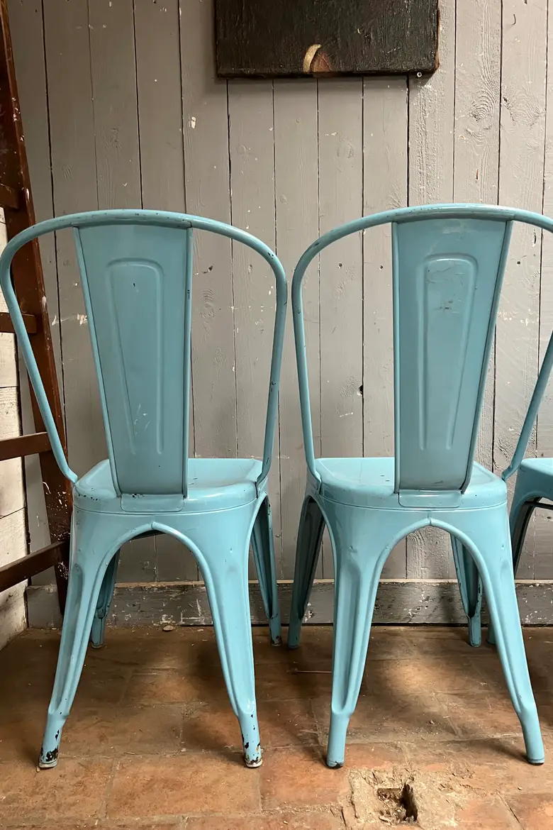Chaises Tolix couleur d’origine Années 50