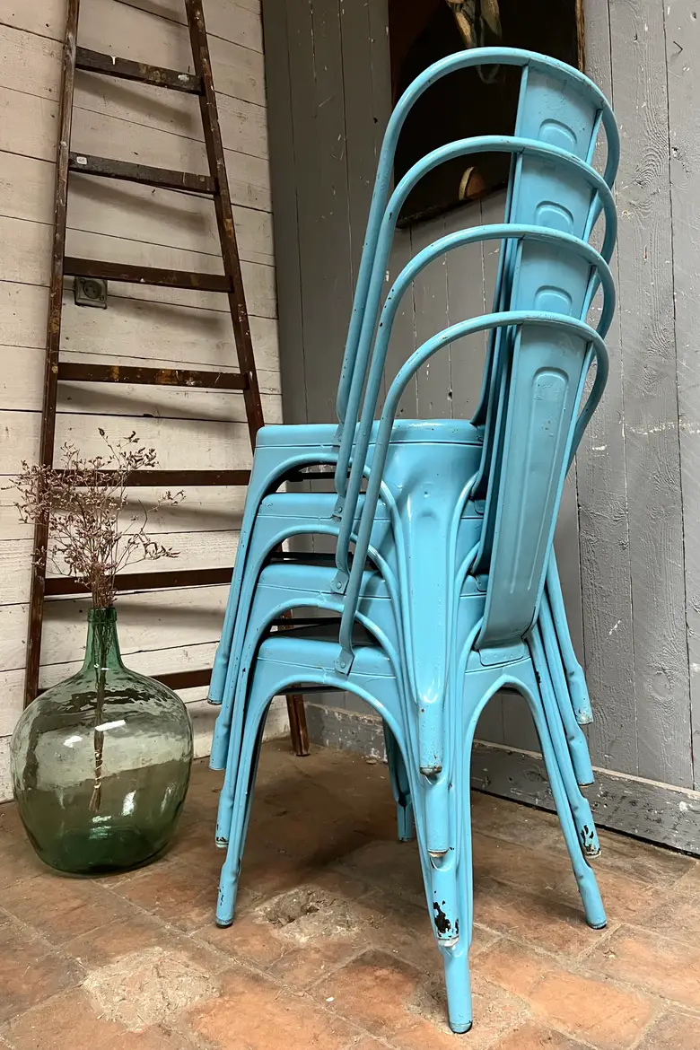 Chaises Tolix couleur d’origine Années 50