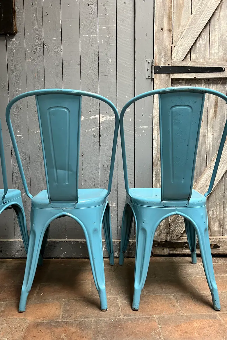 Chaises Tolix couleur d’origine Années 50