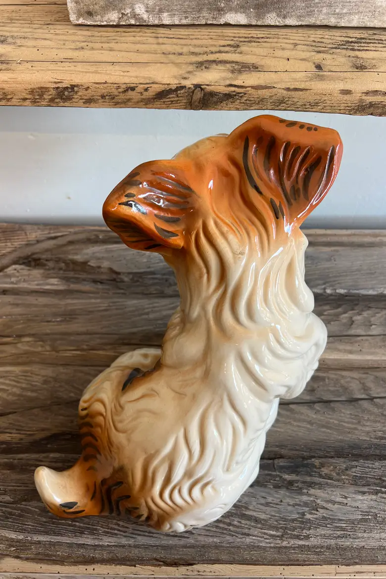 Chien en faïence, années 70