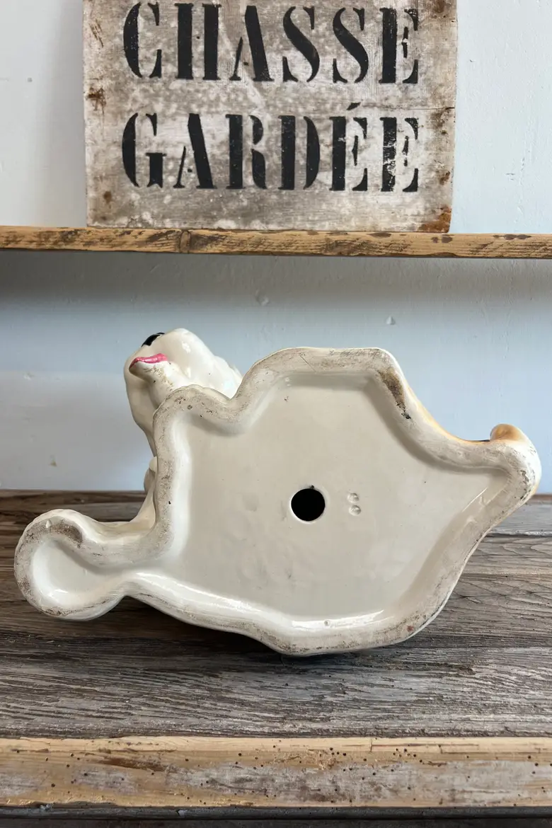 Chien en faïence, années 70