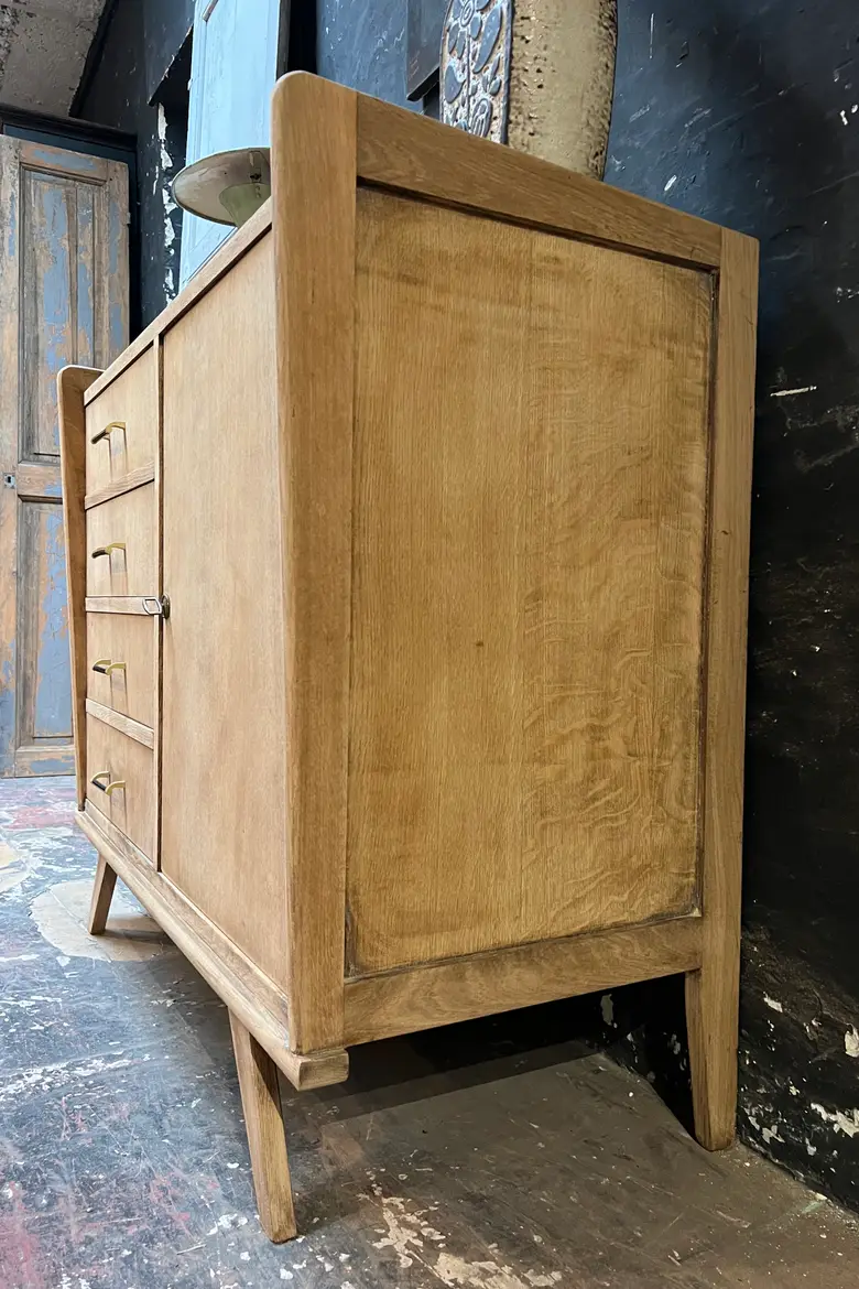 Commode vintage en chêne Années 50