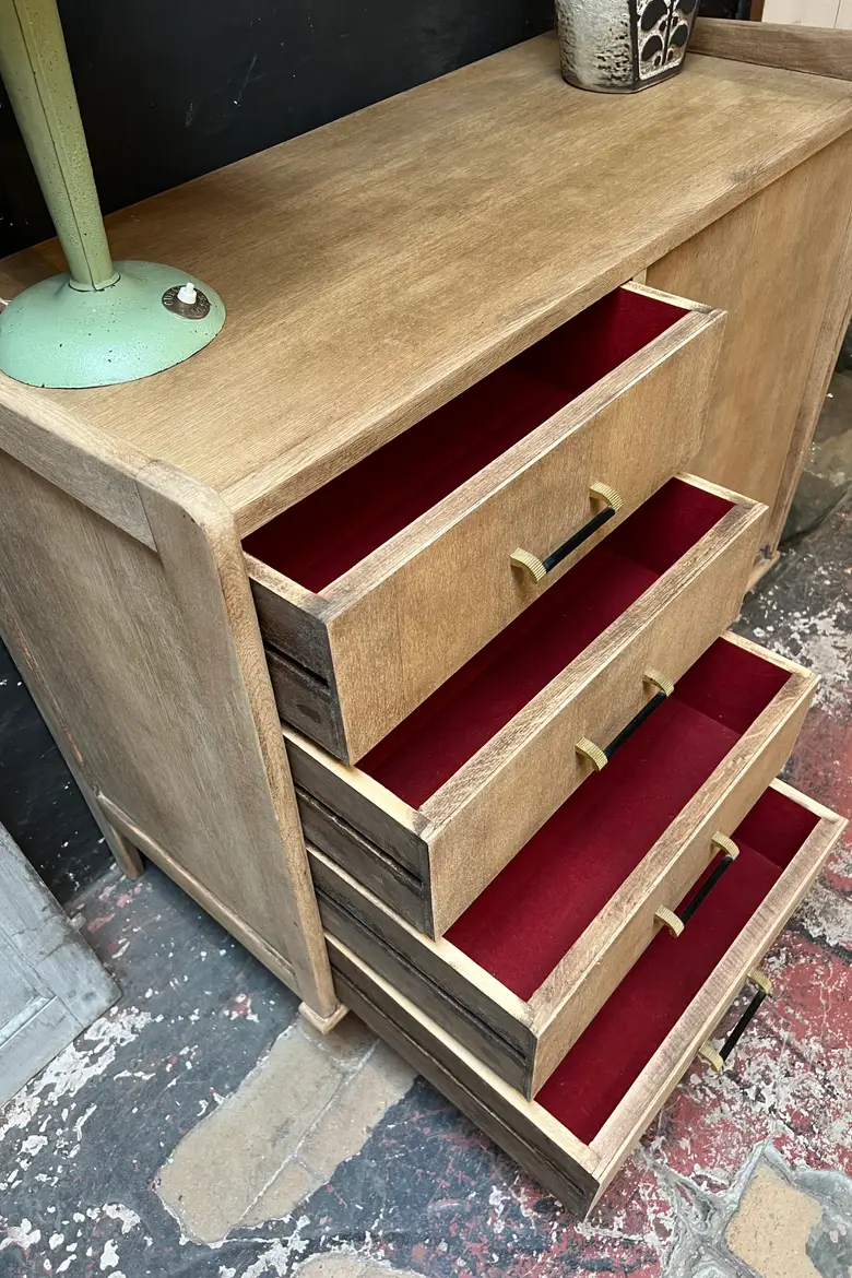 Commode vintage en chêne Années 50