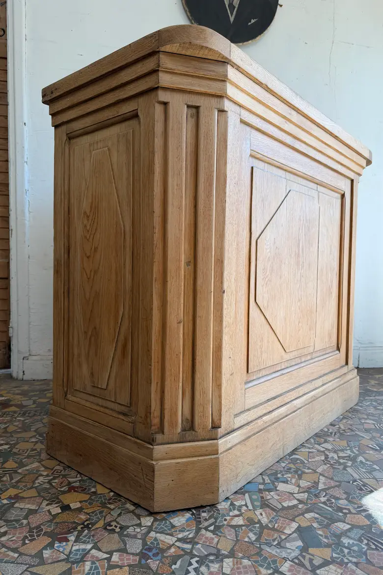 Comptoir art déco en chêne – XXe siècle