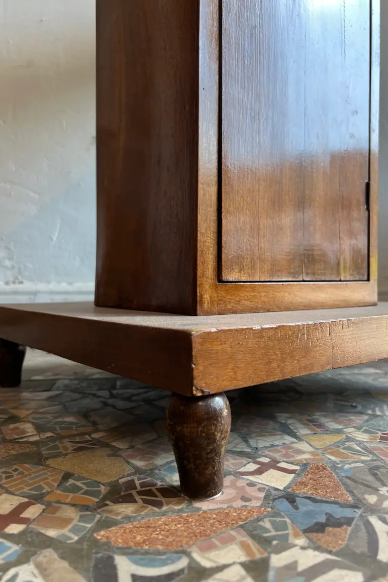 Console Art déco en noyer – années 30