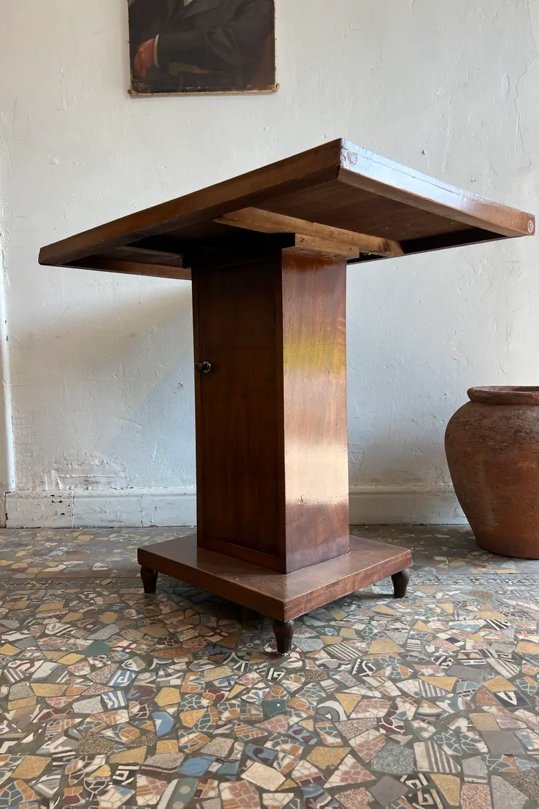 Console Art déco en noyer – années 30