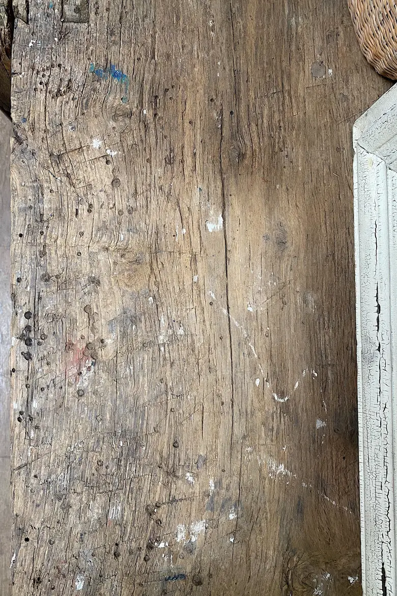 Console primitive en bois Début XXème