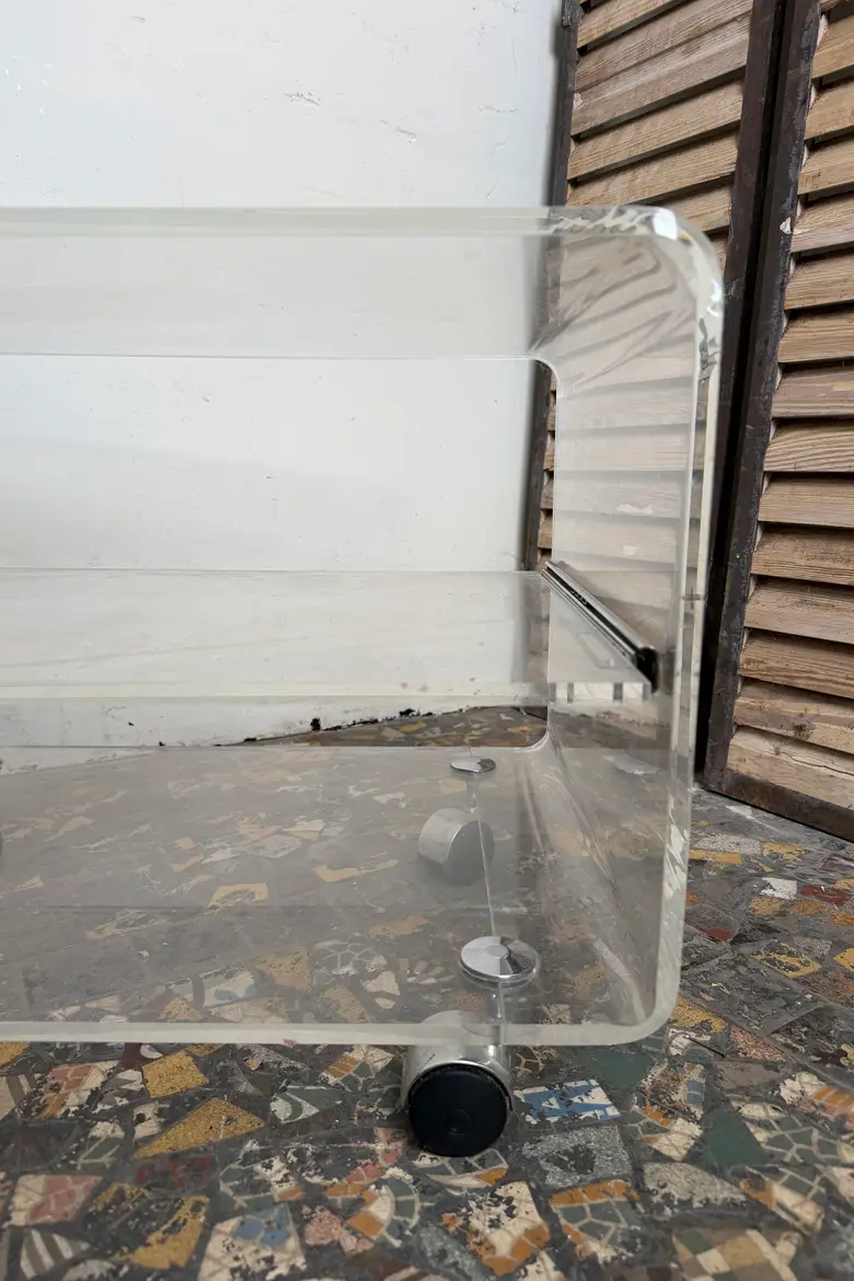 Desserte vintage en plexiglas – Années 70/80