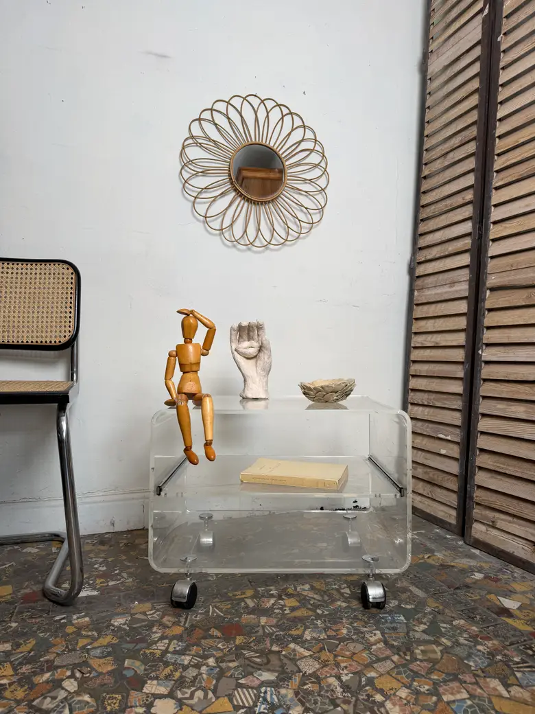 Desserte vintage en plexiglas – Années 70/80