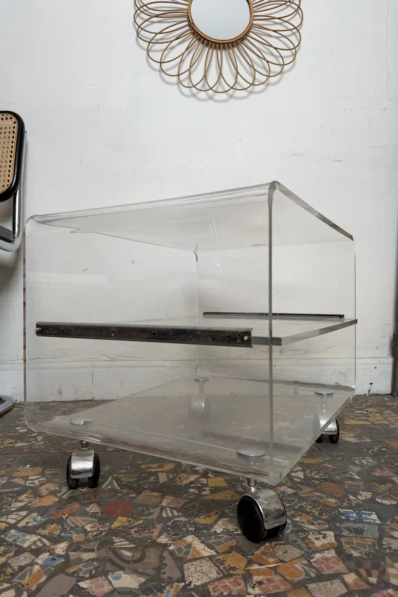 Desserte vintage en plexiglas – Années 70/80