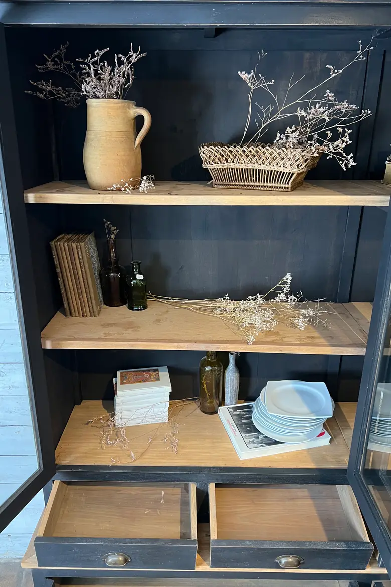Deux corps / bibliothèque en chêne