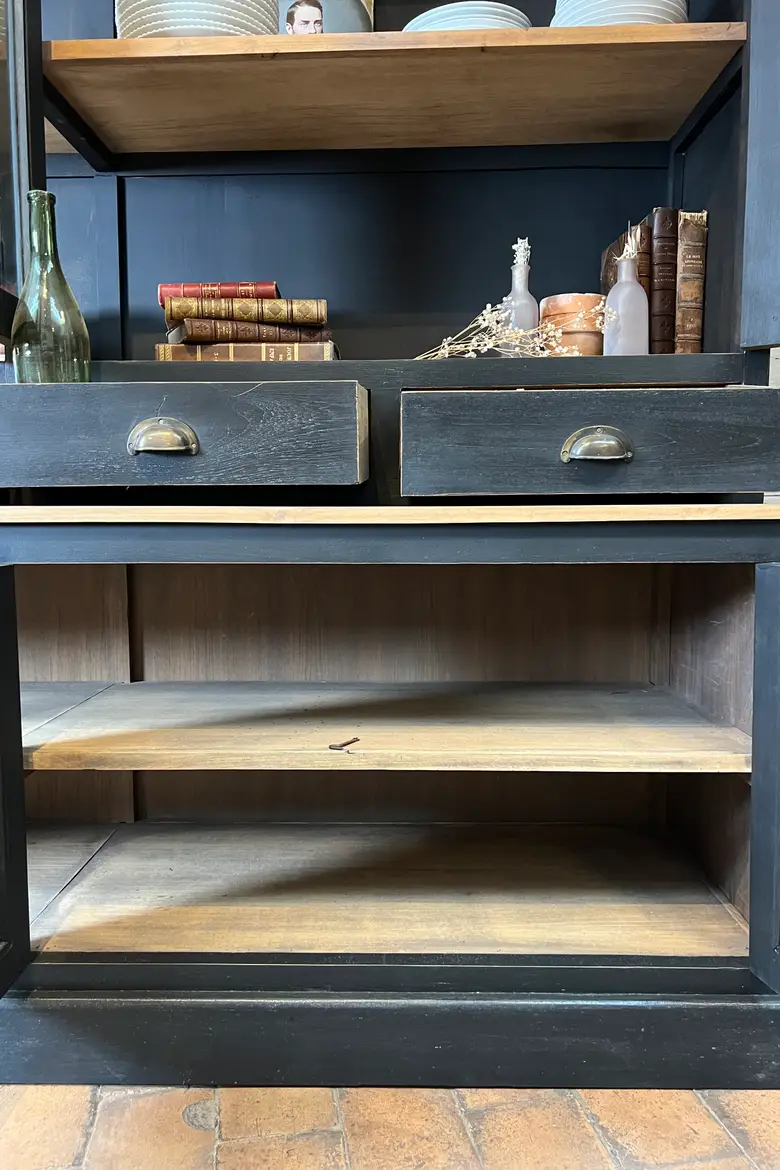 Deux corps / bibliothèque en chêne