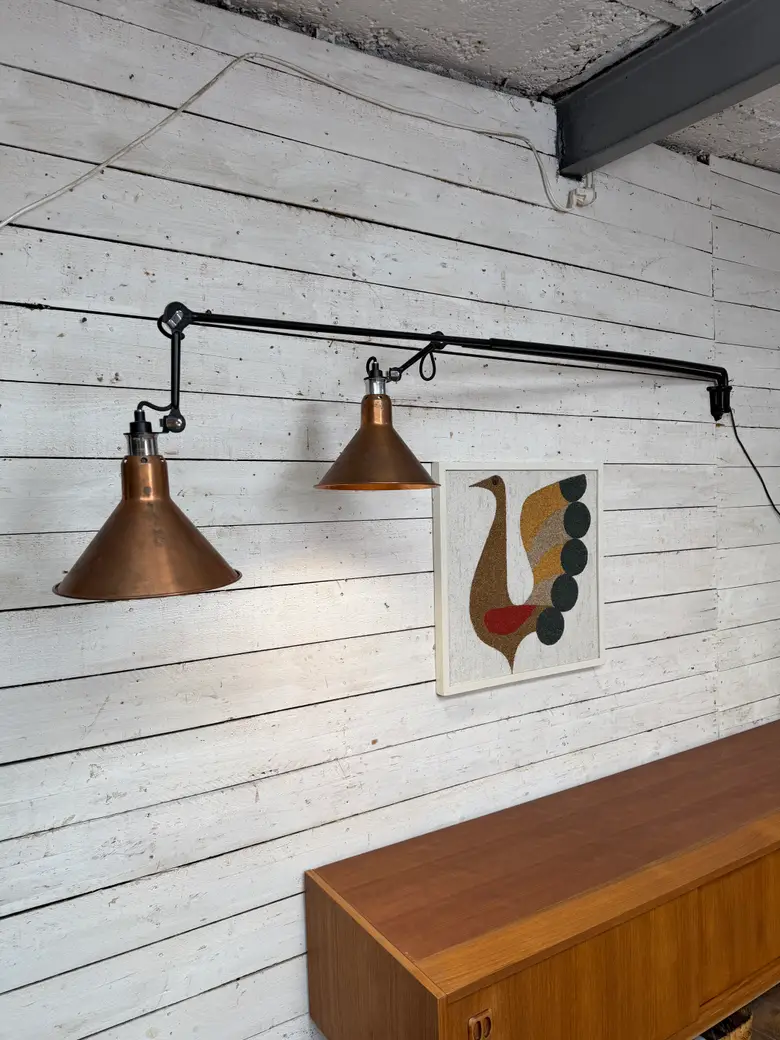 Double applique Lampe Gras