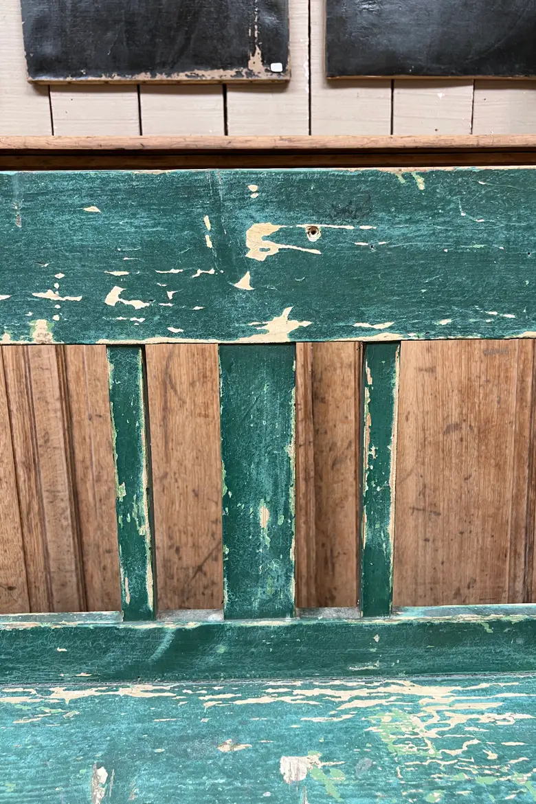 Ancien banc en bois patiné XXème