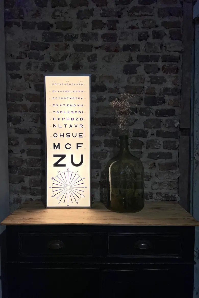 Échelle de Monoyer d’opticien Années 50