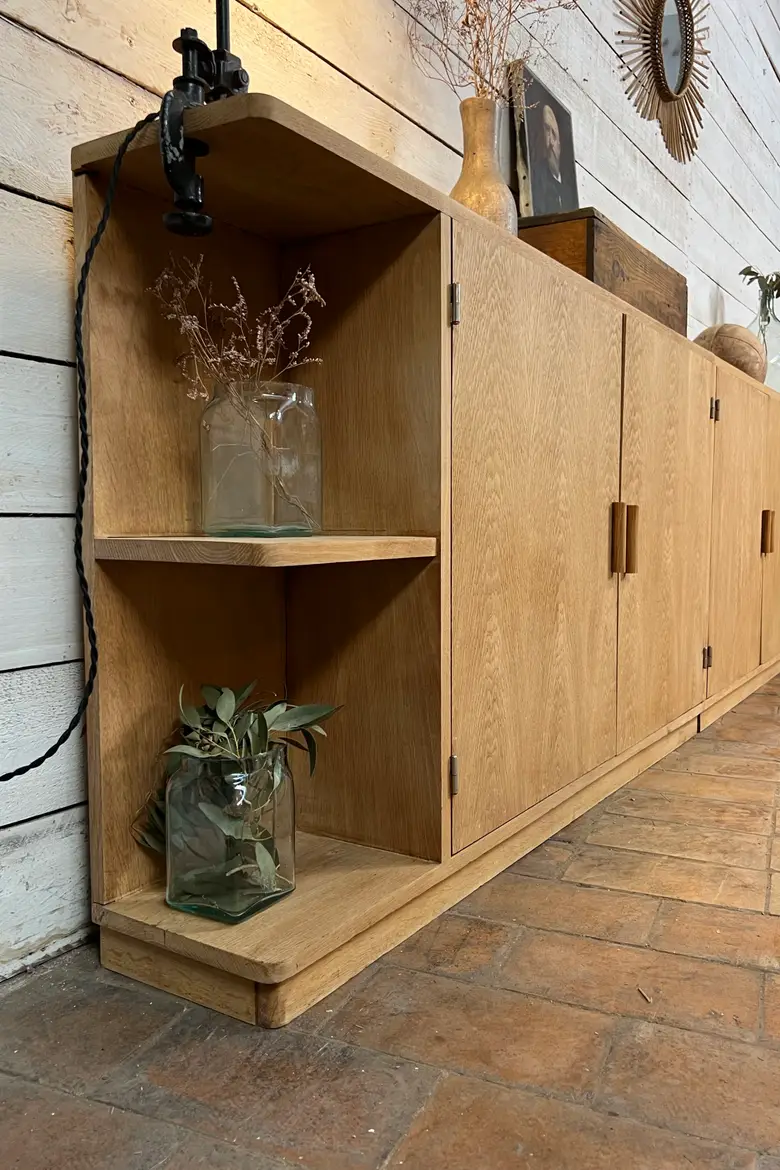 Enfilade en chêne – Années 50