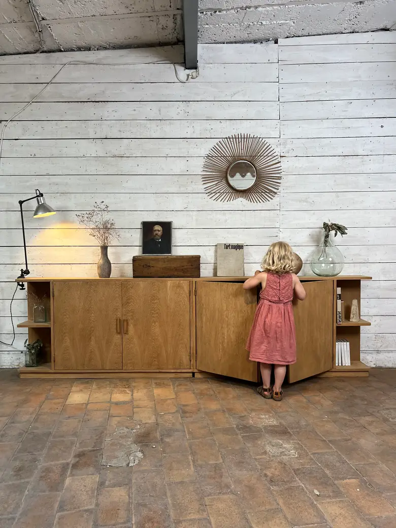 Enfilade en chêne – Années 50