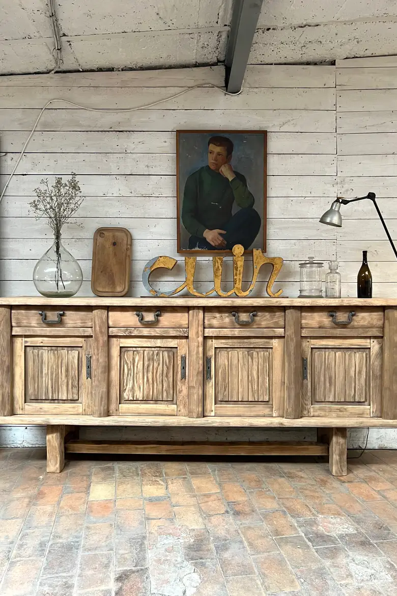 Enfilade scandinave en orme des années 60