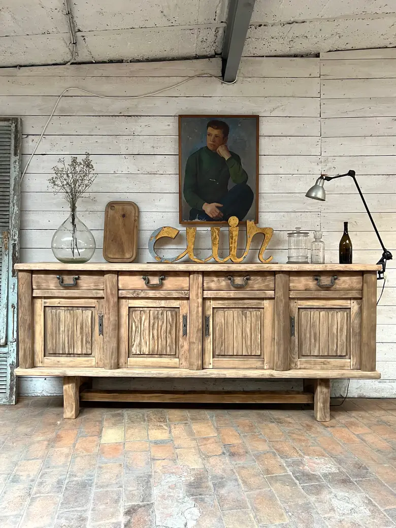 Enfilade scandinave en orme des années 60