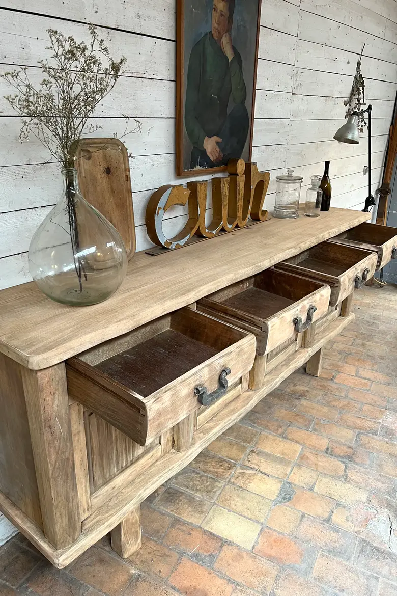 Enfilade scandinave en orme des années 60