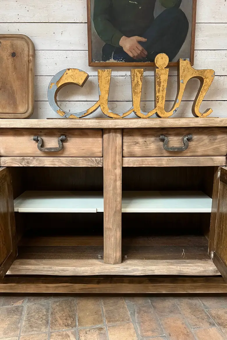 Enfilade scandinave en orme des années 60