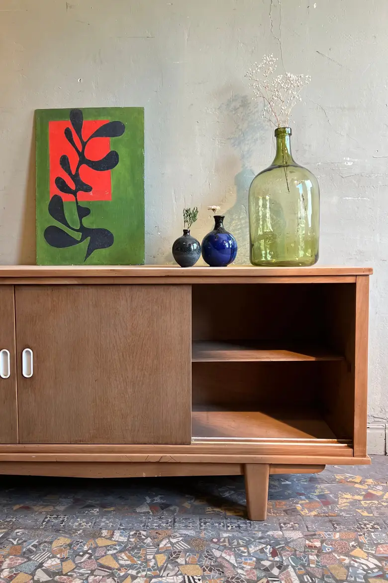 Enfilade vintage en chêne Années 60