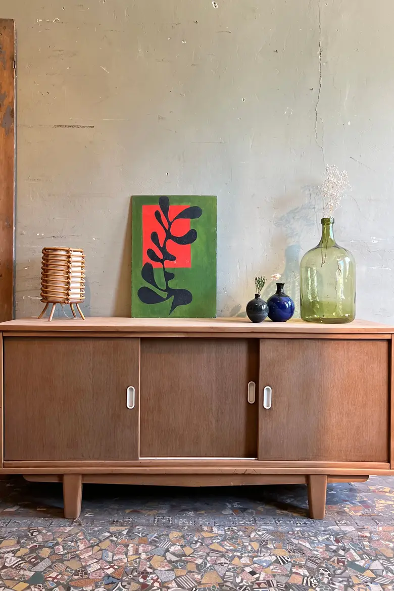Enfilade vintage en chêne Années 60