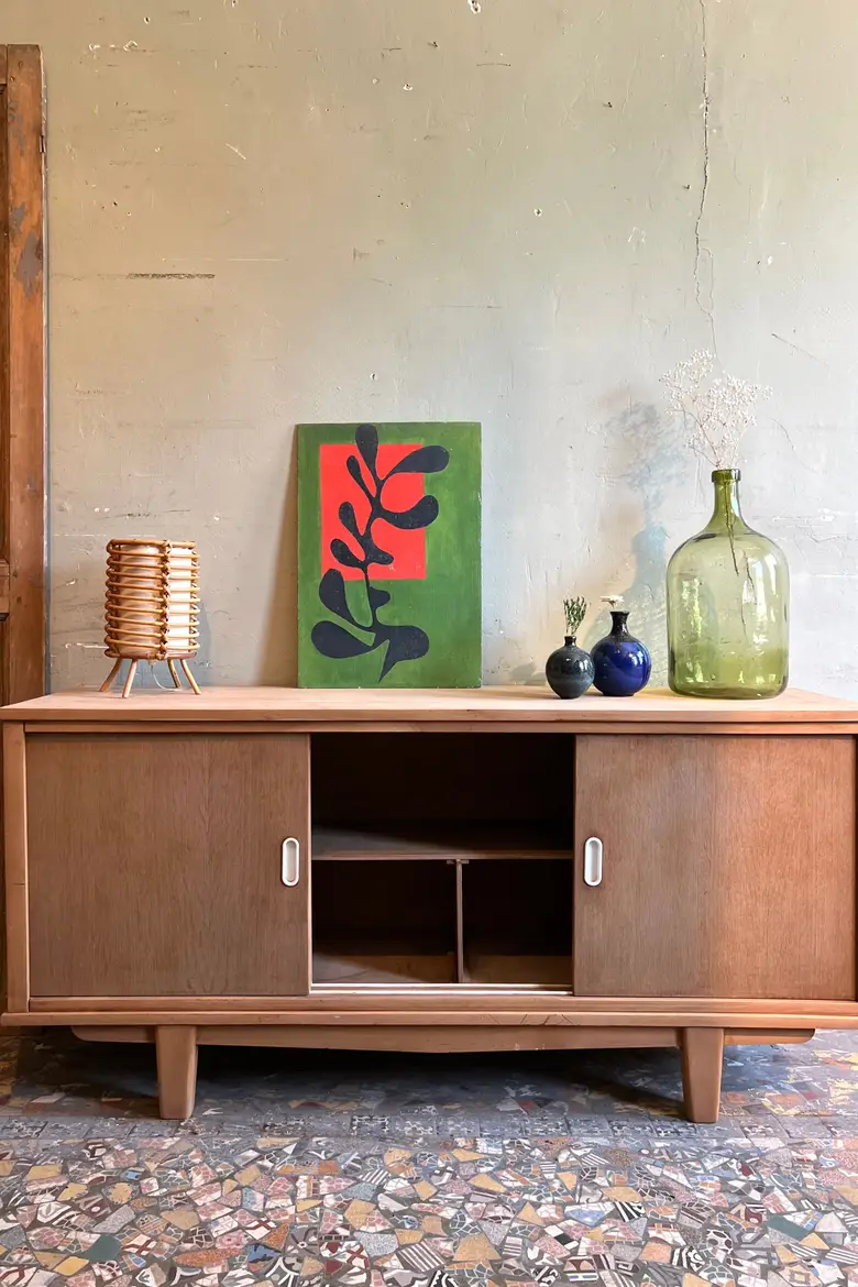 Enfilade vintage en chêne Années 60
