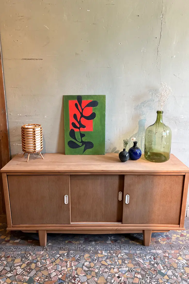 Enfilade vintage en chêne Années 60