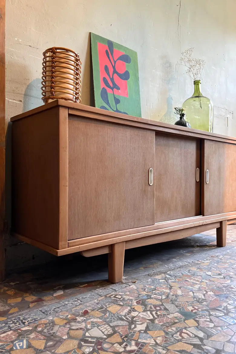 Enfilade vintage en chêne Années 60
