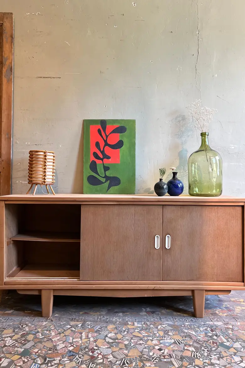 Enfilade vintage en chêne Années 60