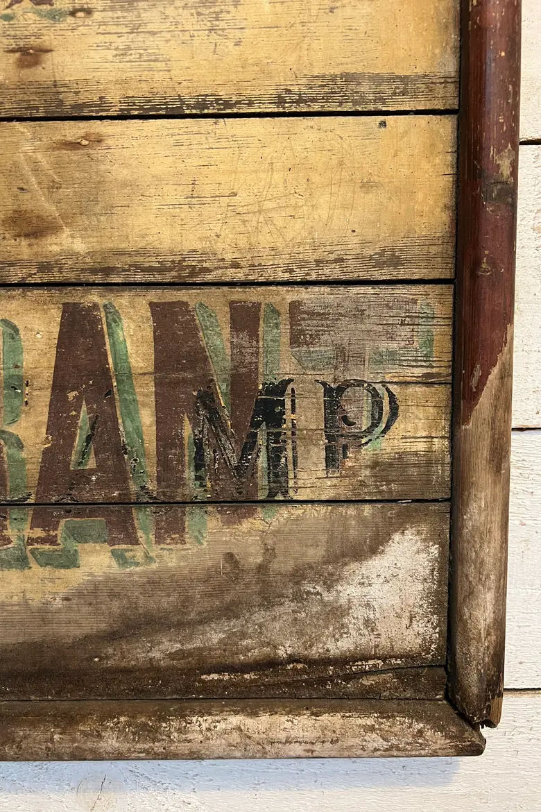 Enseigne de commerce en bois Début XXème