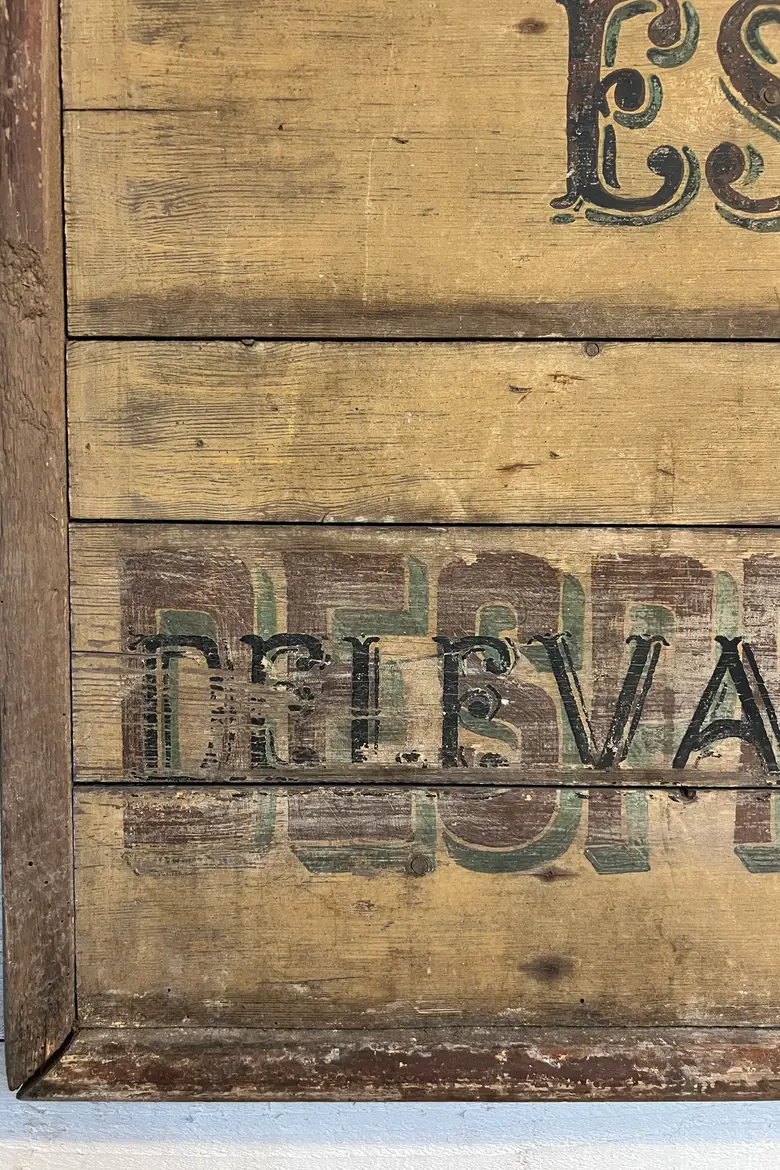 Enseigne de commerce en bois Début XXème