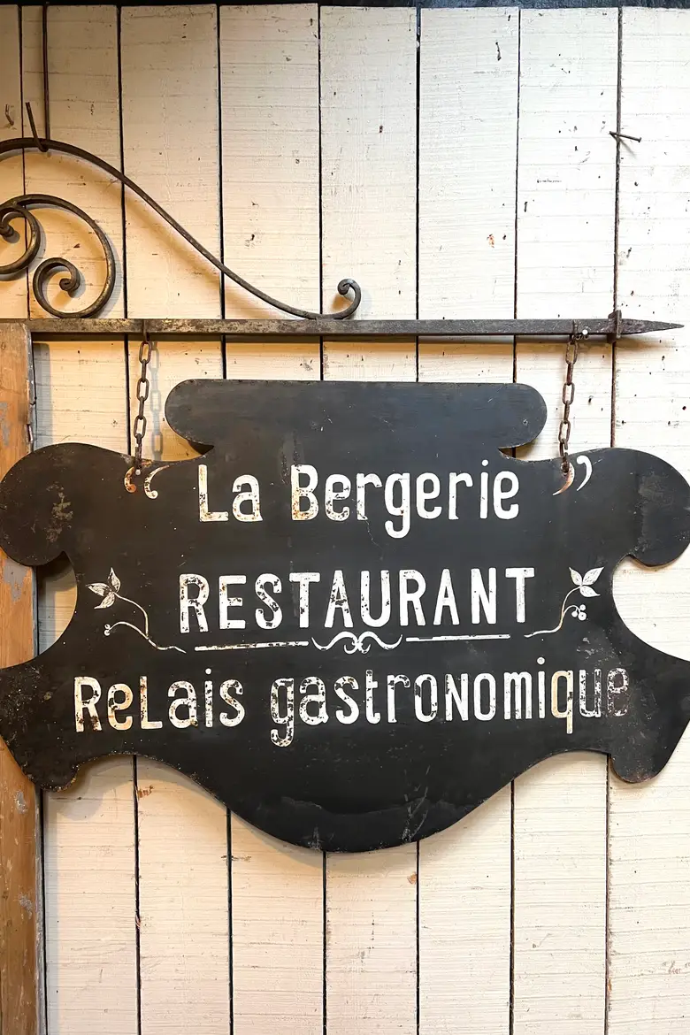Enseigne de restaurant double face Début XXème