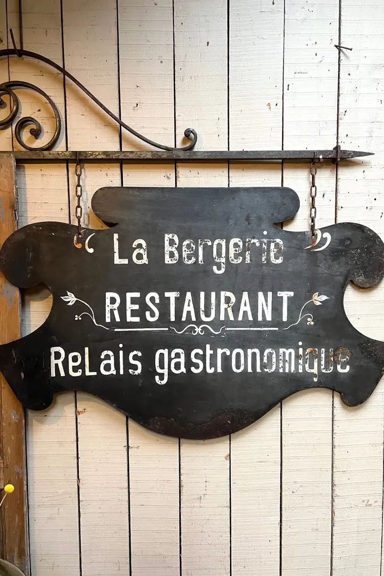 Enseigne de restaurant double face Début XXème