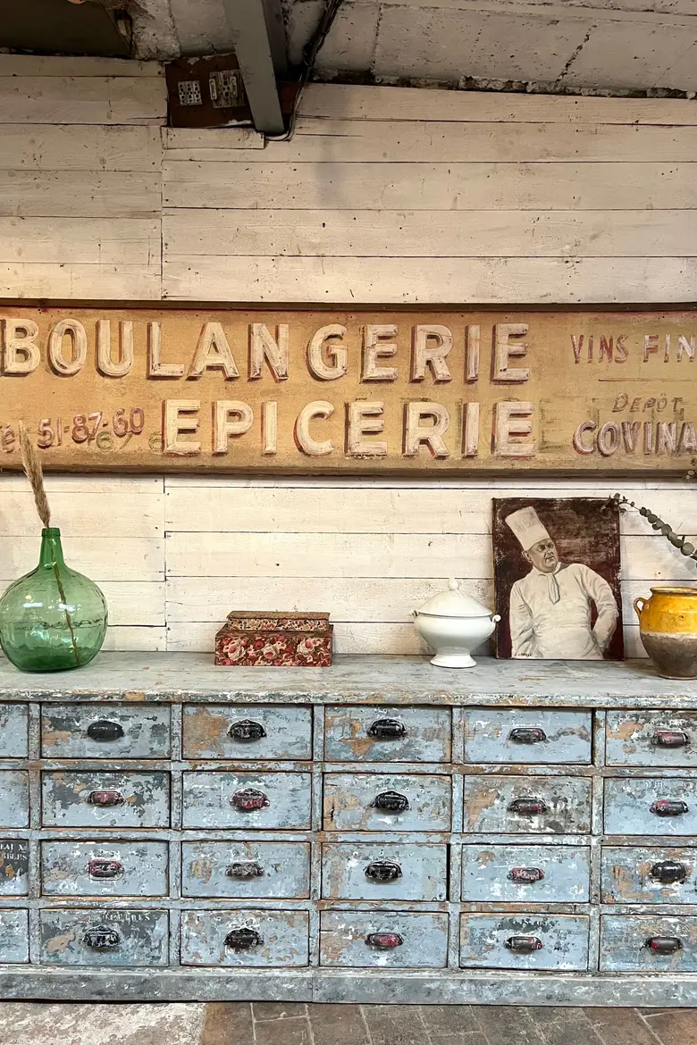 Enseigne en bois Boulangerie Epicerie Début XXème
